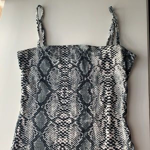Snake skin top SHEIN
